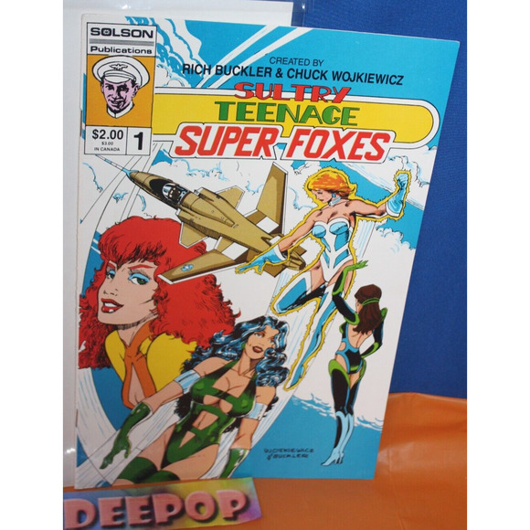 Solson Sultry Teenage Super Foxes 1987 Number 1 Comic Book - Picture 2 of 4